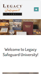 Mobile Screenshot of legacysafeguarduniversity.com