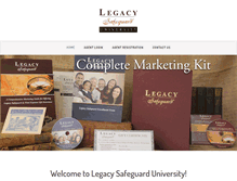 Tablet Screenshot of legacysafeguarduniversity.com